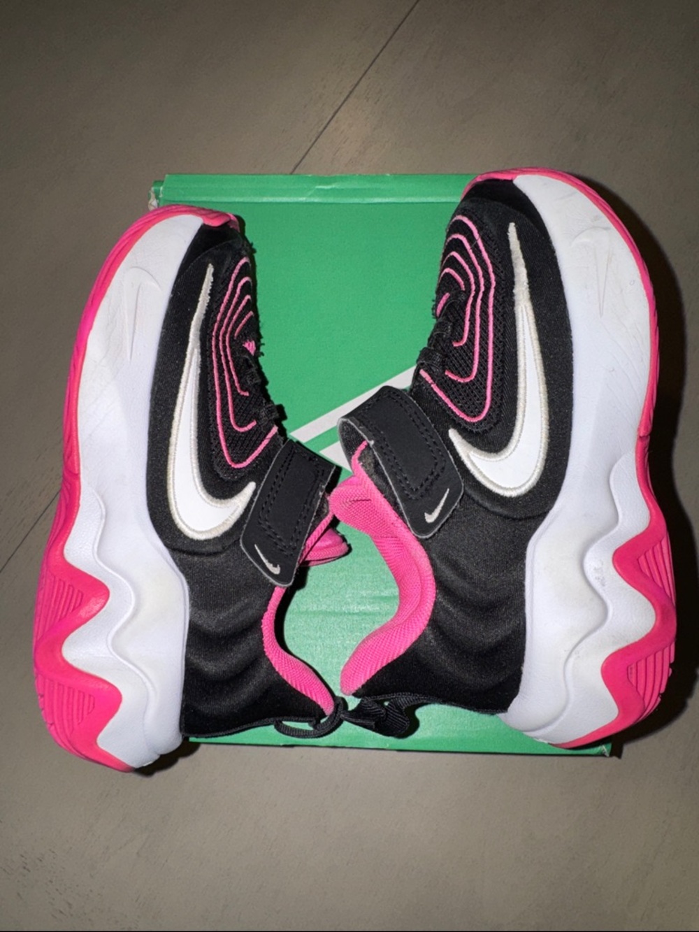Giannis Nike Kids Black Pink Athletic Sneakers size 12c - Picture 7 of 10